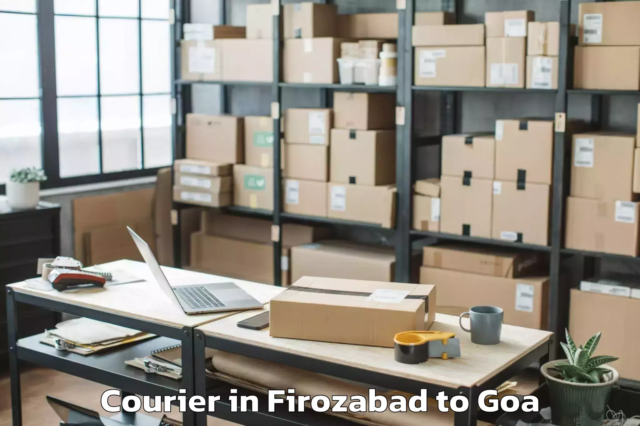 Hassle-Free Firozabad to Goa University Courier